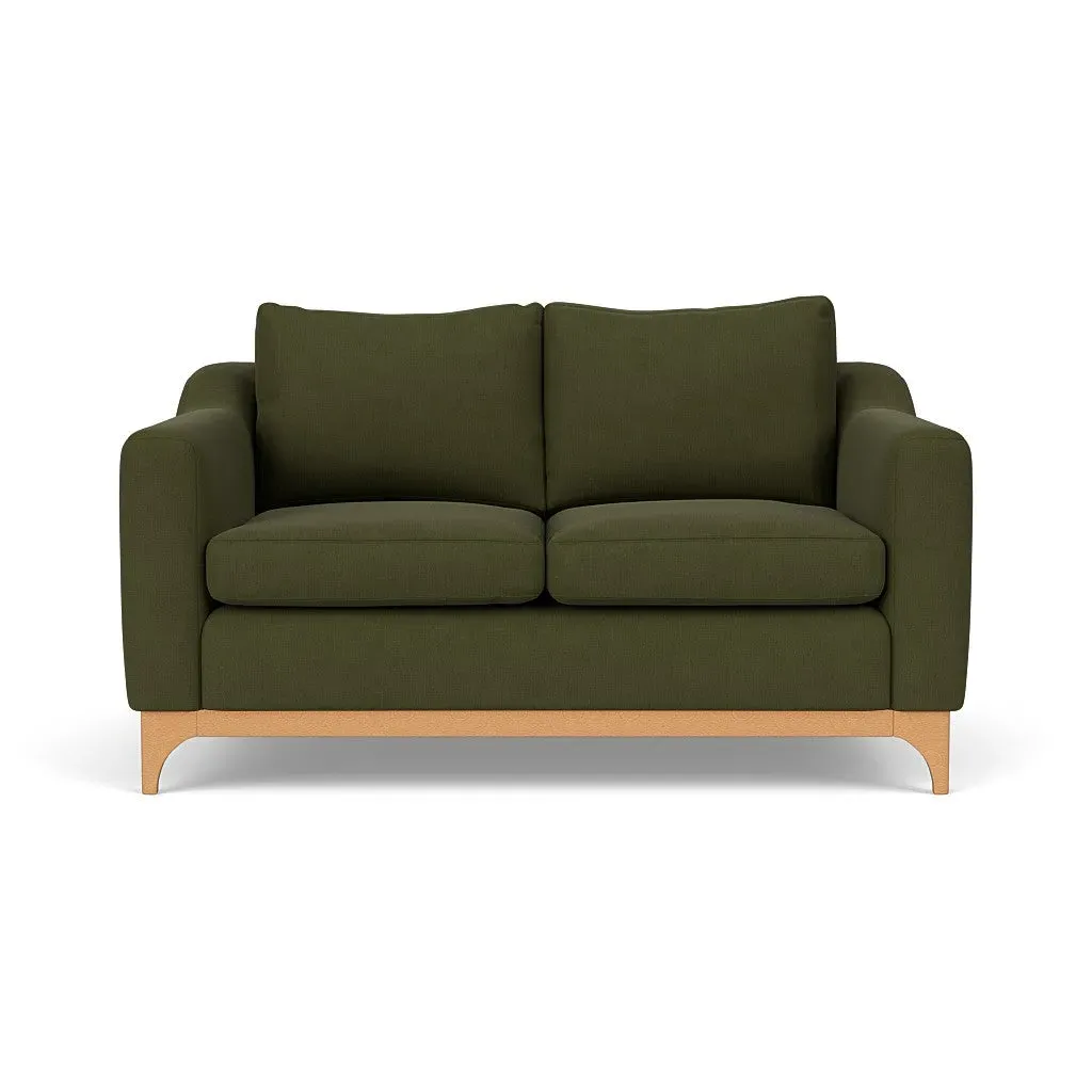 2-Seater Sofa - Forest Green, Linen Mix image