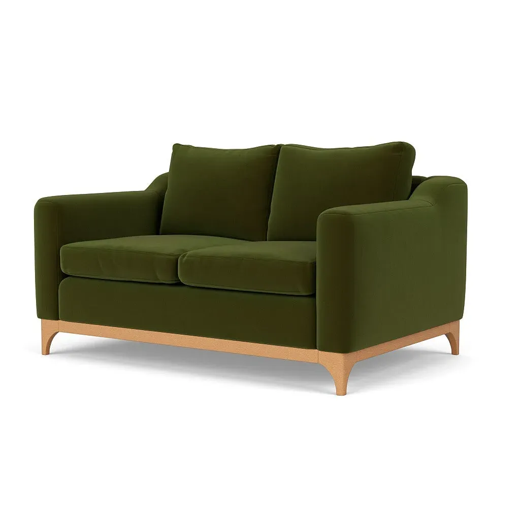 2-Seater Sofa - Forest Green, Matt Velvet