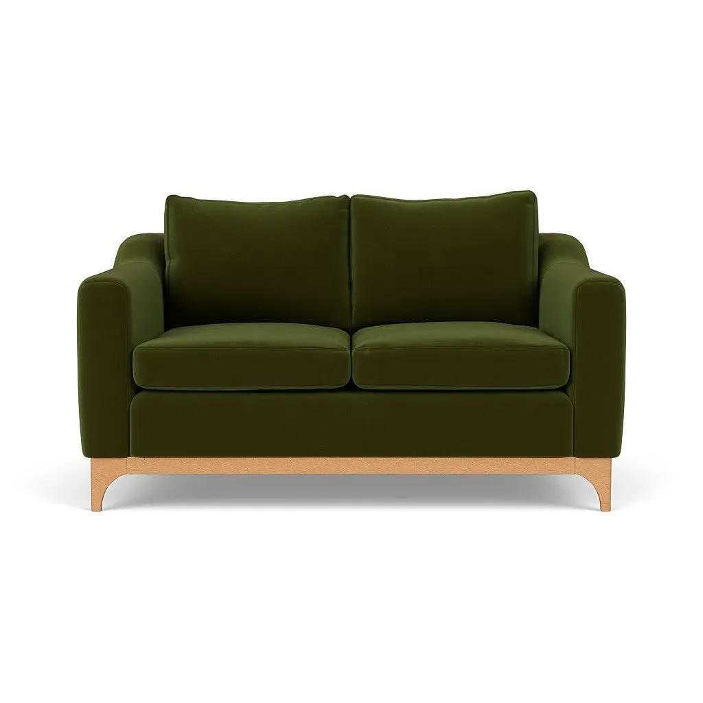 2-Seater Sofa - Forest Green, Matt Velvet