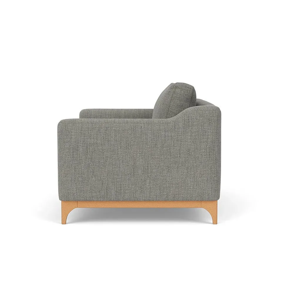 2-Seater Sofa - Grey Marl, Rustic Weave
