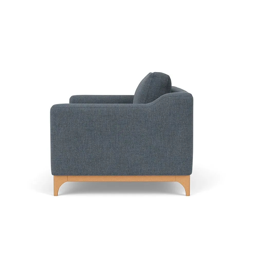 2-Seater Sofa - Indigo, Rustic Weave