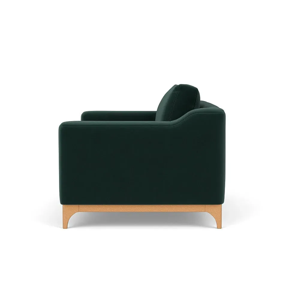 2-Seater Sofa - Lake, Matt Velvet