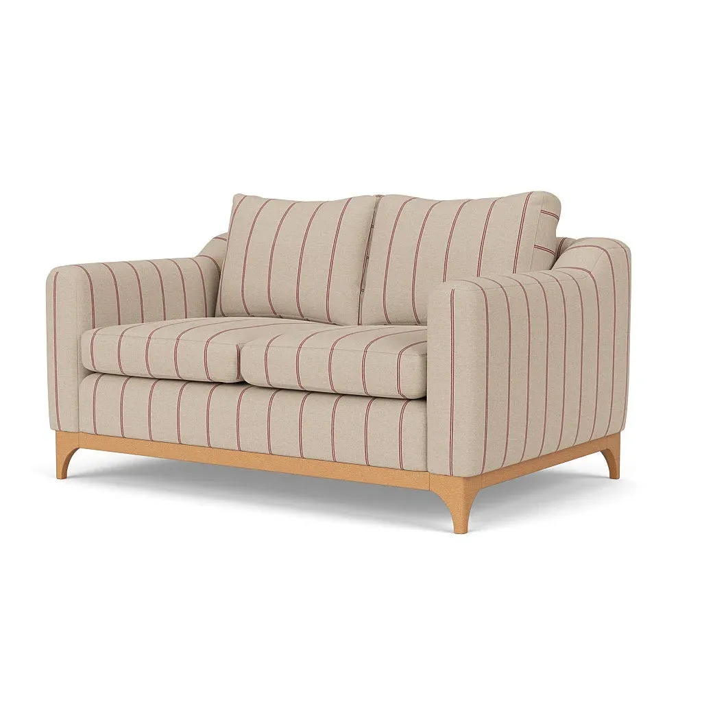 2-Seater Sofa - Raspberry, Compton Stripe