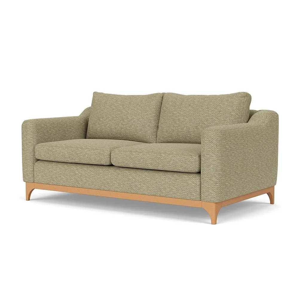 3-Seater Sofa - Apple, Herringbone Weave