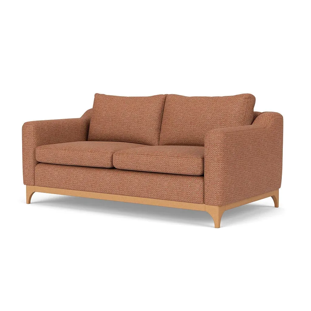 3-Seater Sofa - Brick, Herringbone Weave