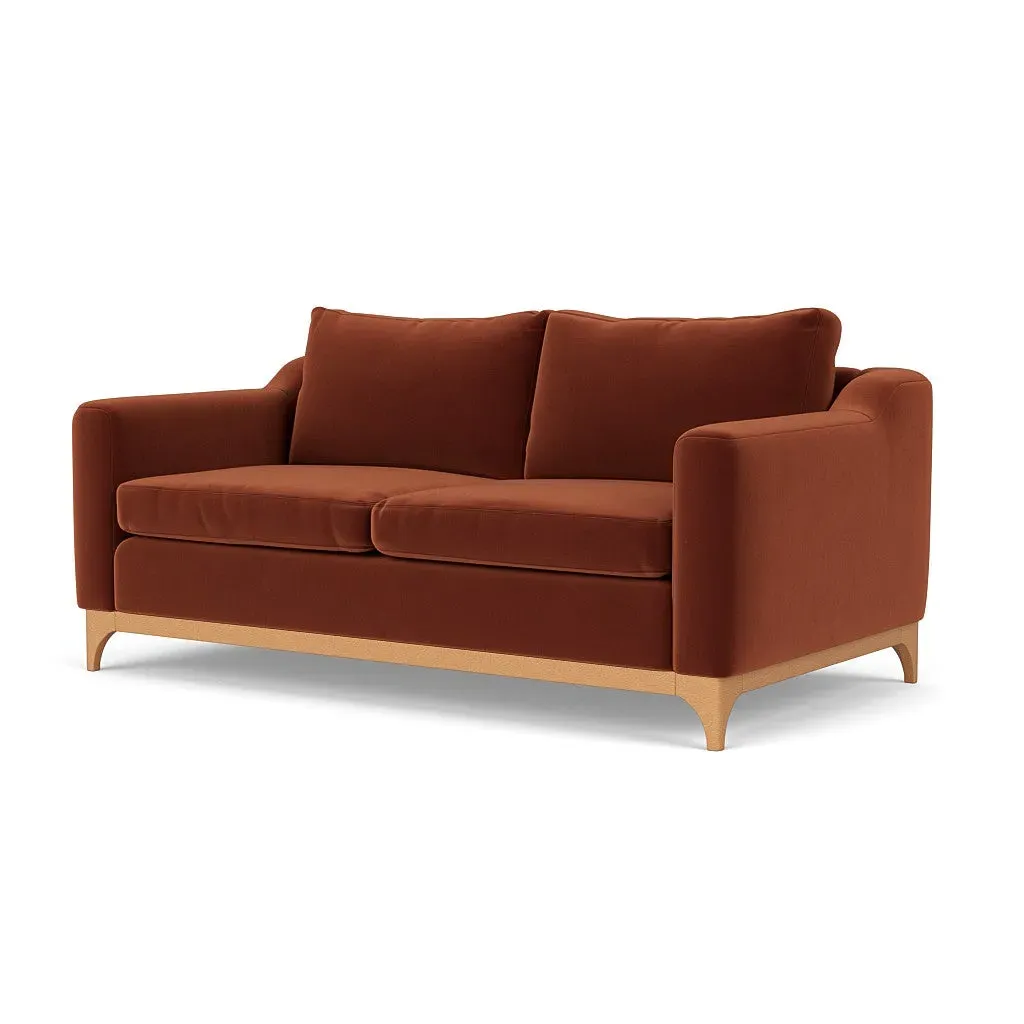 3-Seater Sofa - Brick, Matt Velvet