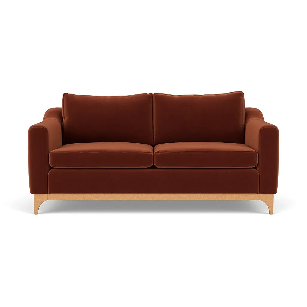 3-Seater Sofa - Brick, Matt Velvet