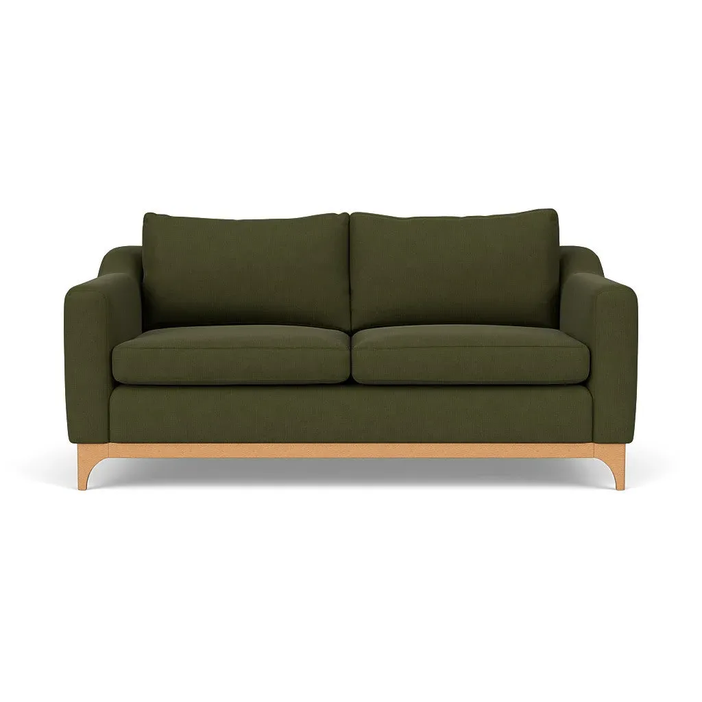 3-Seater Sofa - Forest Green, Linen Mix