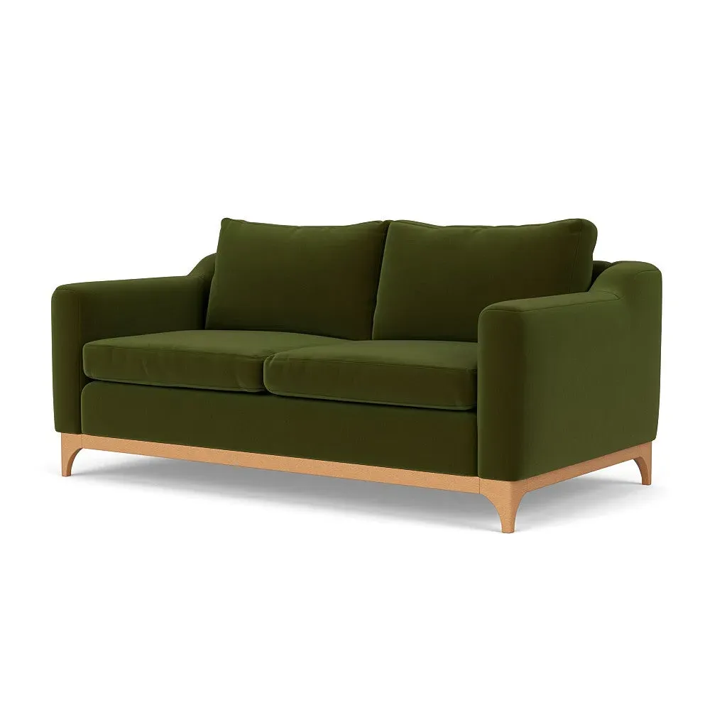 3-Seater Sofa - Forest Green, Matt Velvet
