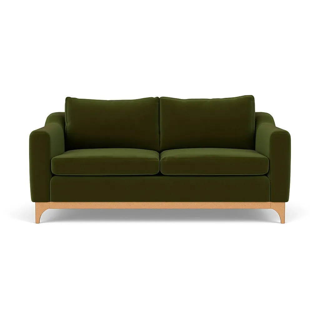 3-Seater Sofa - Forest Green, Matt Velvet