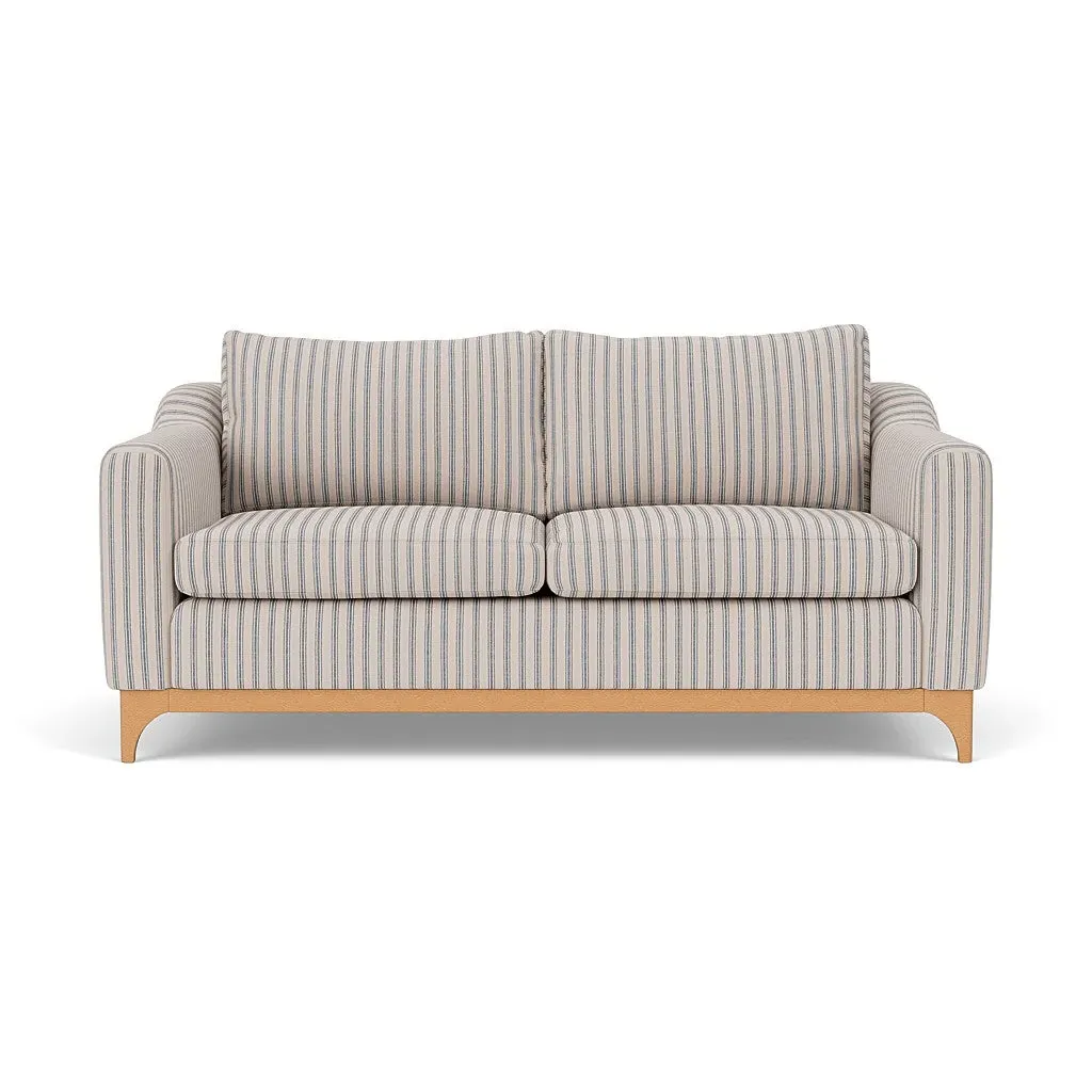 3-Seater Sofa - Indigo, Kingham Stripe