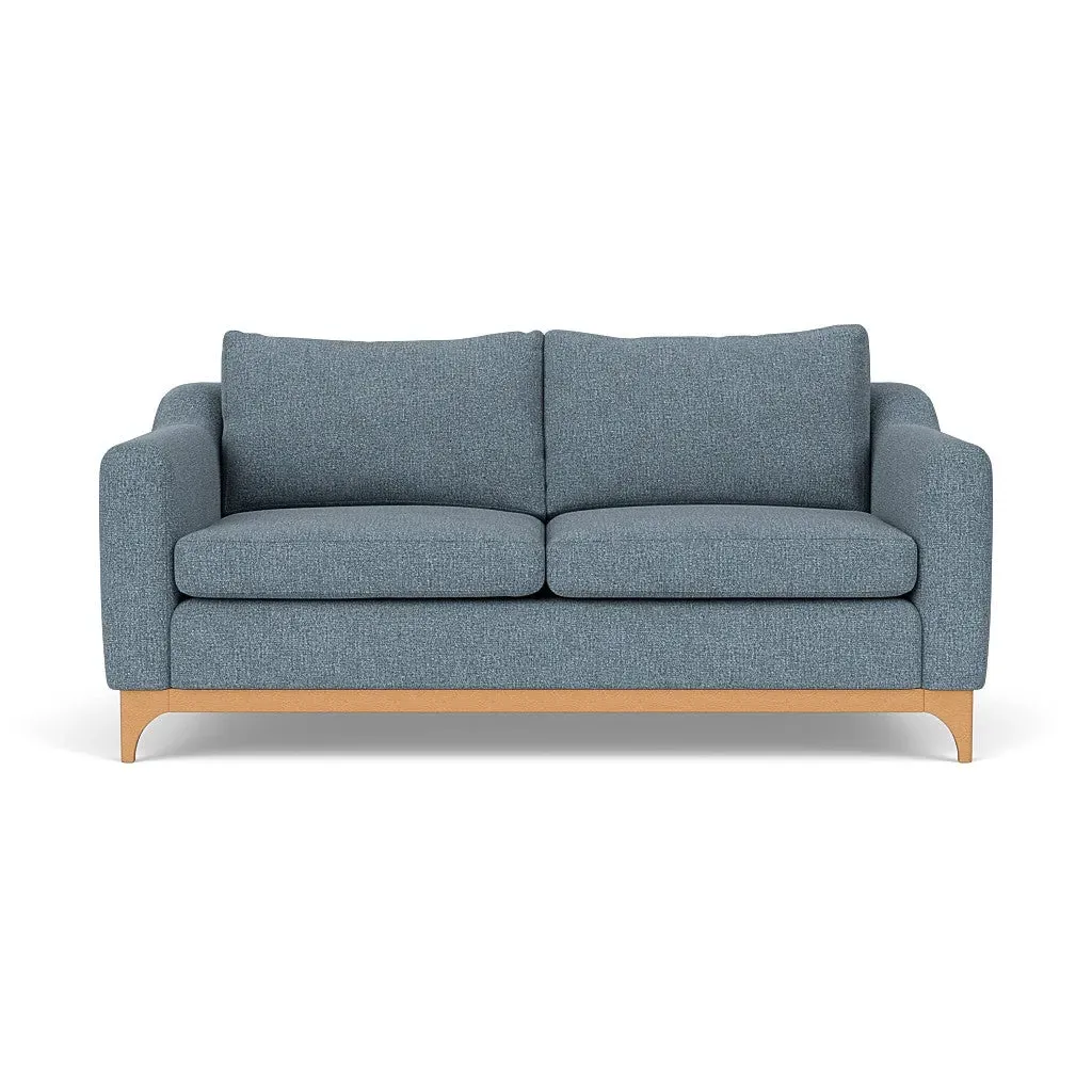 3-Seater Sofa - Mid Blue, Aquaclean Oxford