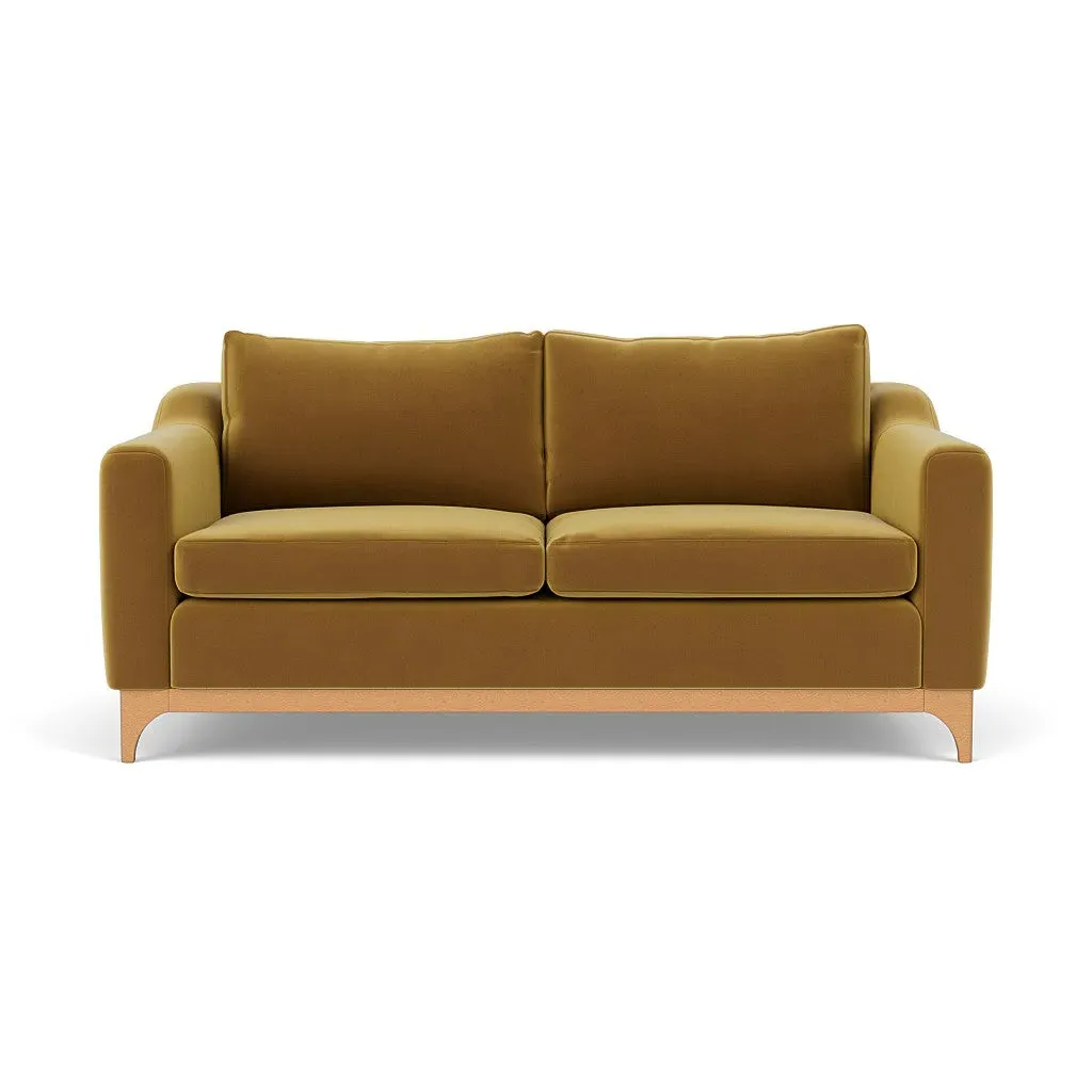 3-Seater Sofa - Mustard, Matt Velvet