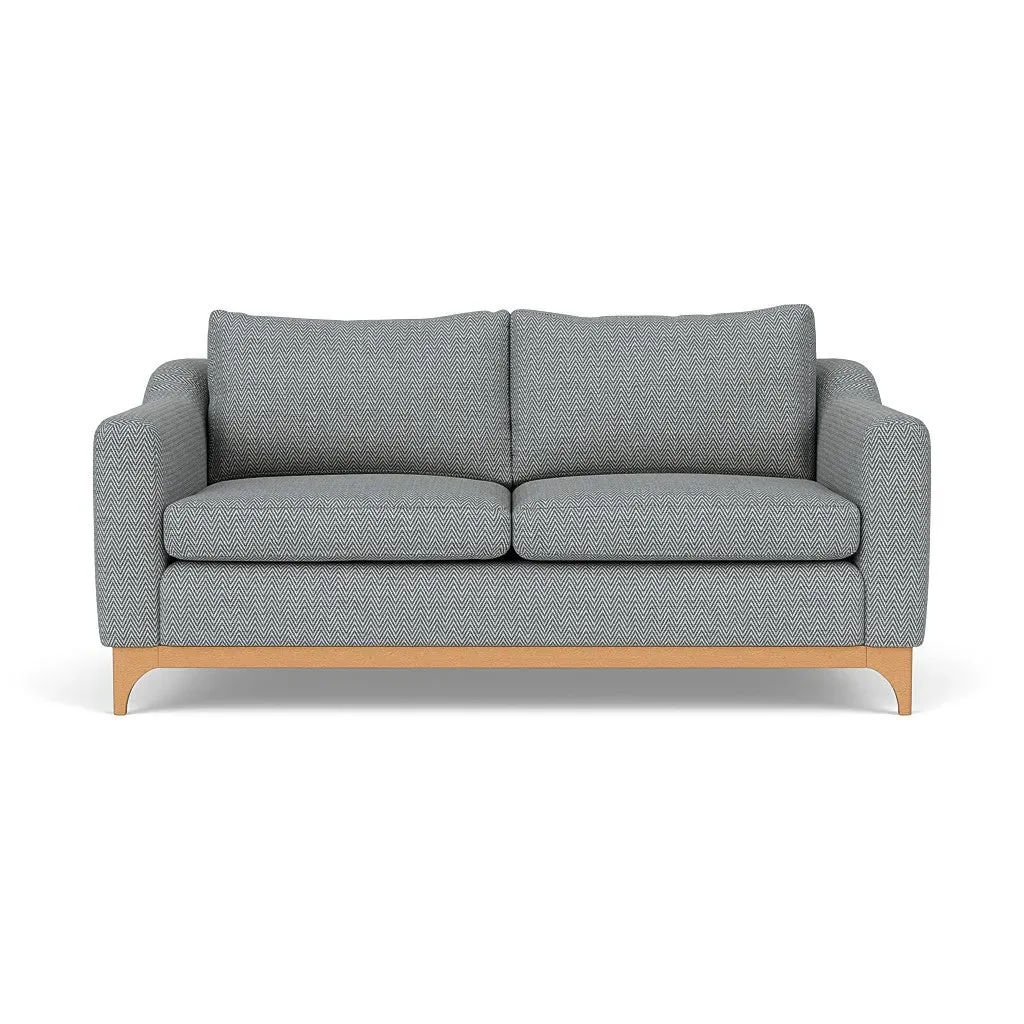 3-Seater Sofa - Navy, Herringbone Weave