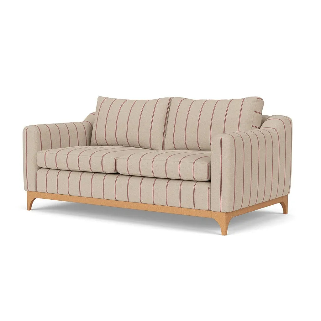 3-Seater Sofa - Raspberry, Compton Stripe
