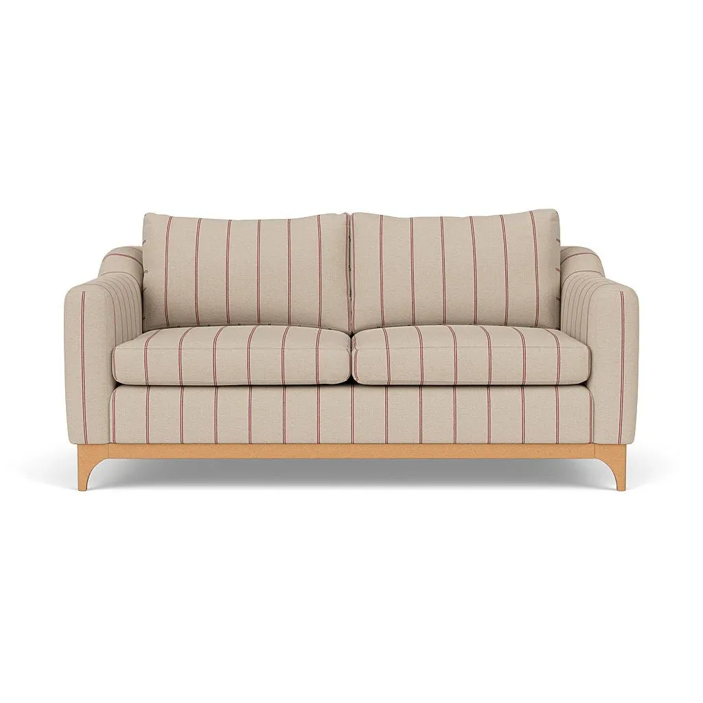 3-Seater Sofa - Raspberry, Compton Stripe