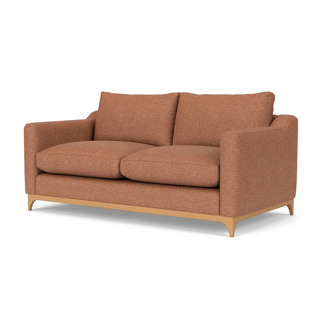 4-Seater Sofa - Brick, Herringbone Weave
