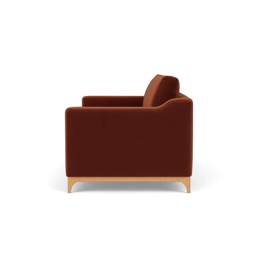 4-Seater Sofa - Brick, Matt Velvet