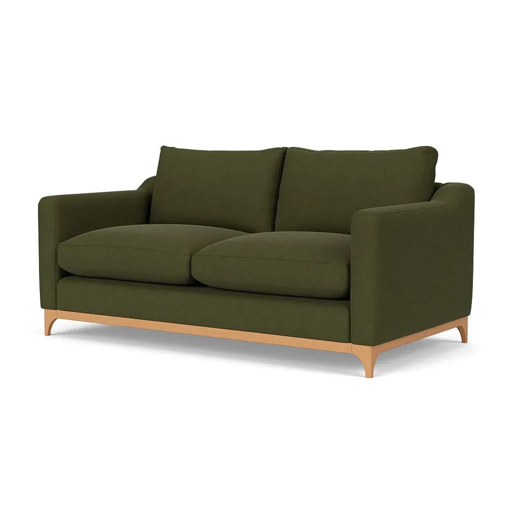 4-Seater Sofa - Forest Green, Linen Mix
