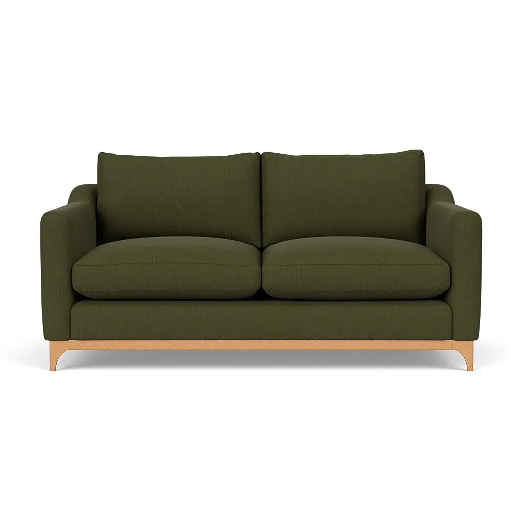 4-Seater Sofa - Forest Green, Linen Mix