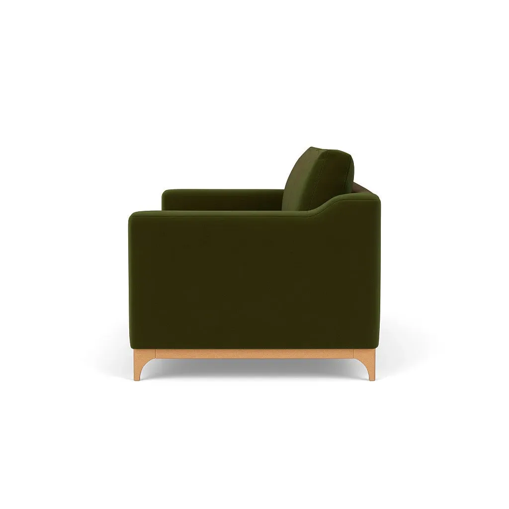 4-Seater Sofa - Forest Green, Matt Velvet