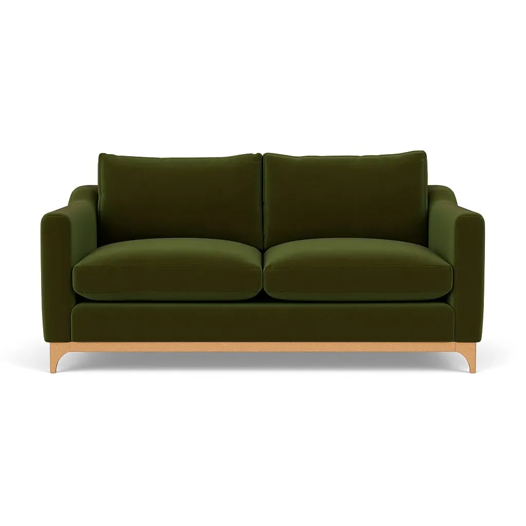 4-Seater Sofa - Forest Green, Matt Velvet