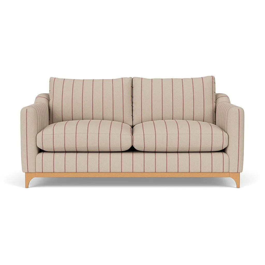 4-Seater Sofa - Raspberry, Compton Stripe