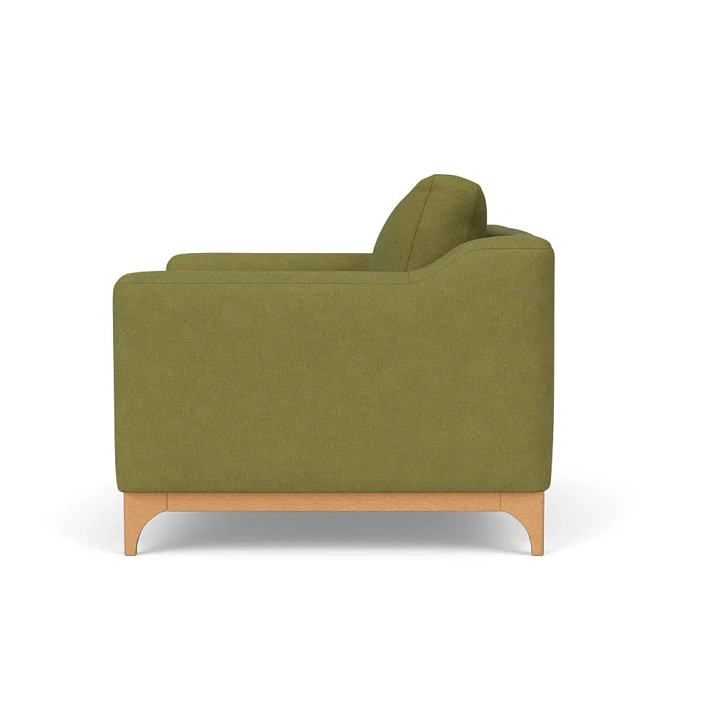 Love Seat - Apple, Linen Mix