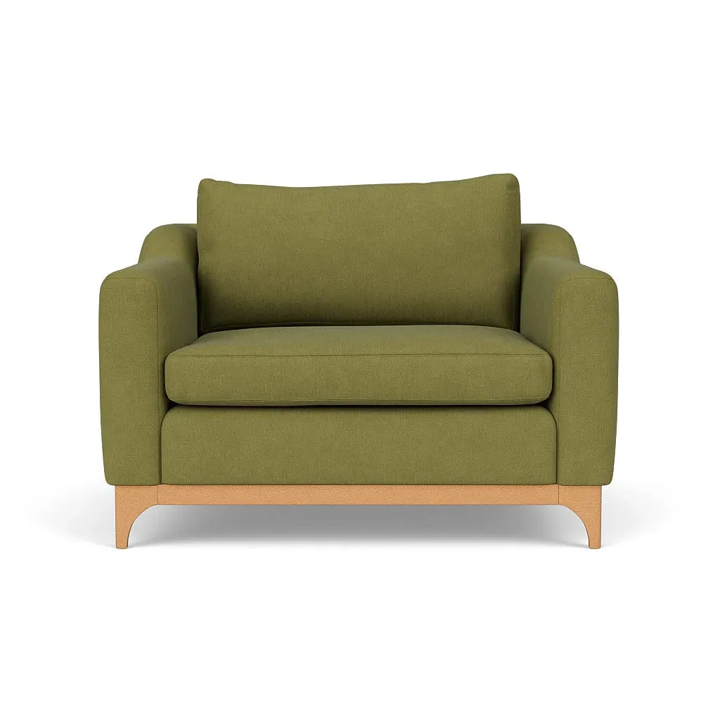 Love Seat - Apple, Linen Mix image