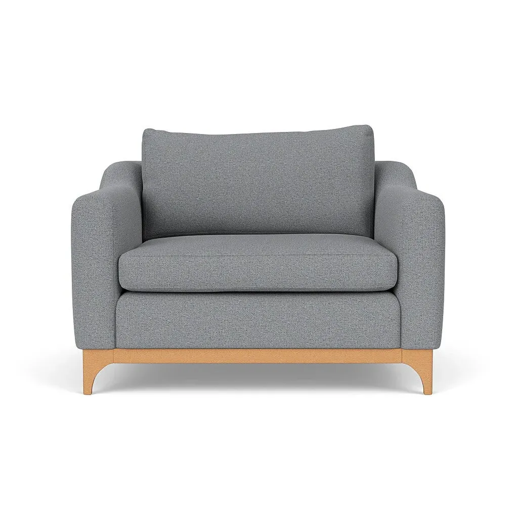 Love Seat - Blue Marl, House Weave image