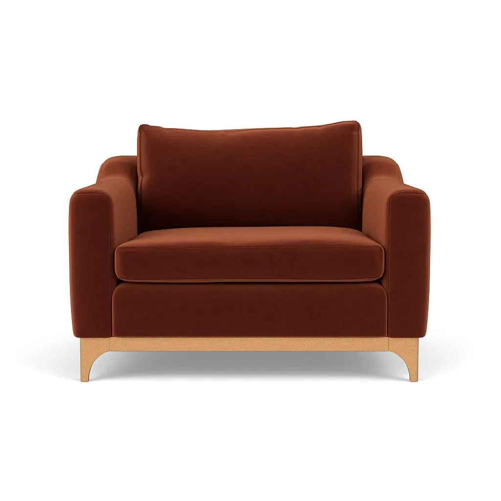 Love Seat - Brick, Matt Velvet image