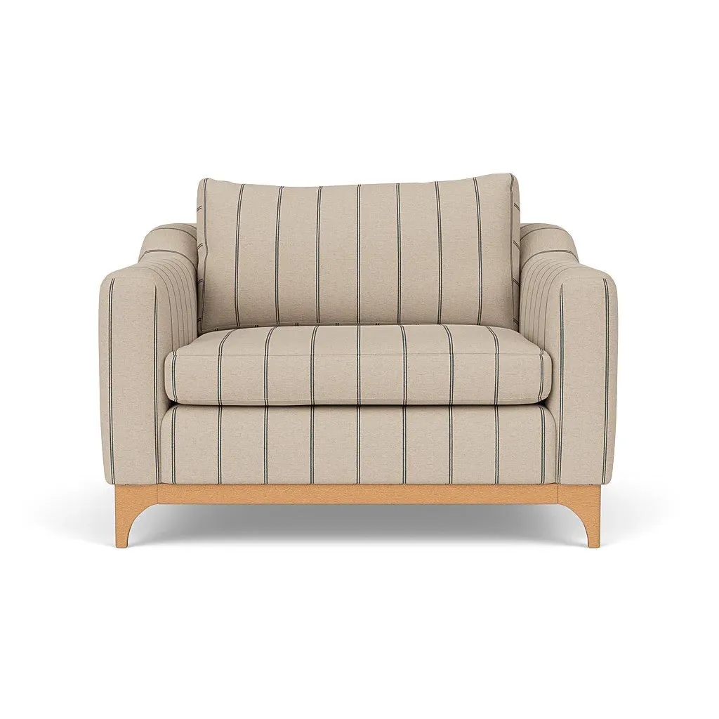 Love Seat - Charcoal, Compton Stripe image