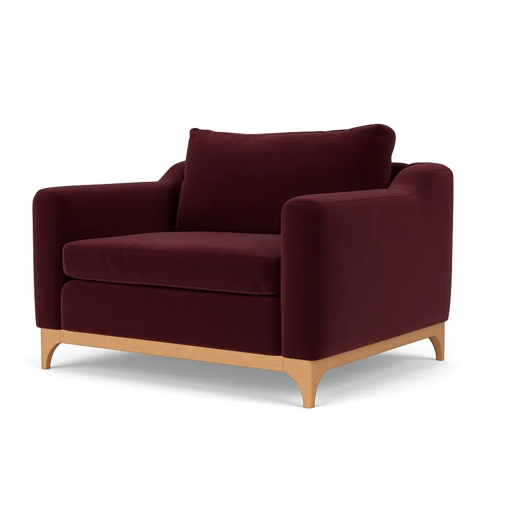 Love Seat - Dark Rosehip, Matt Velvet