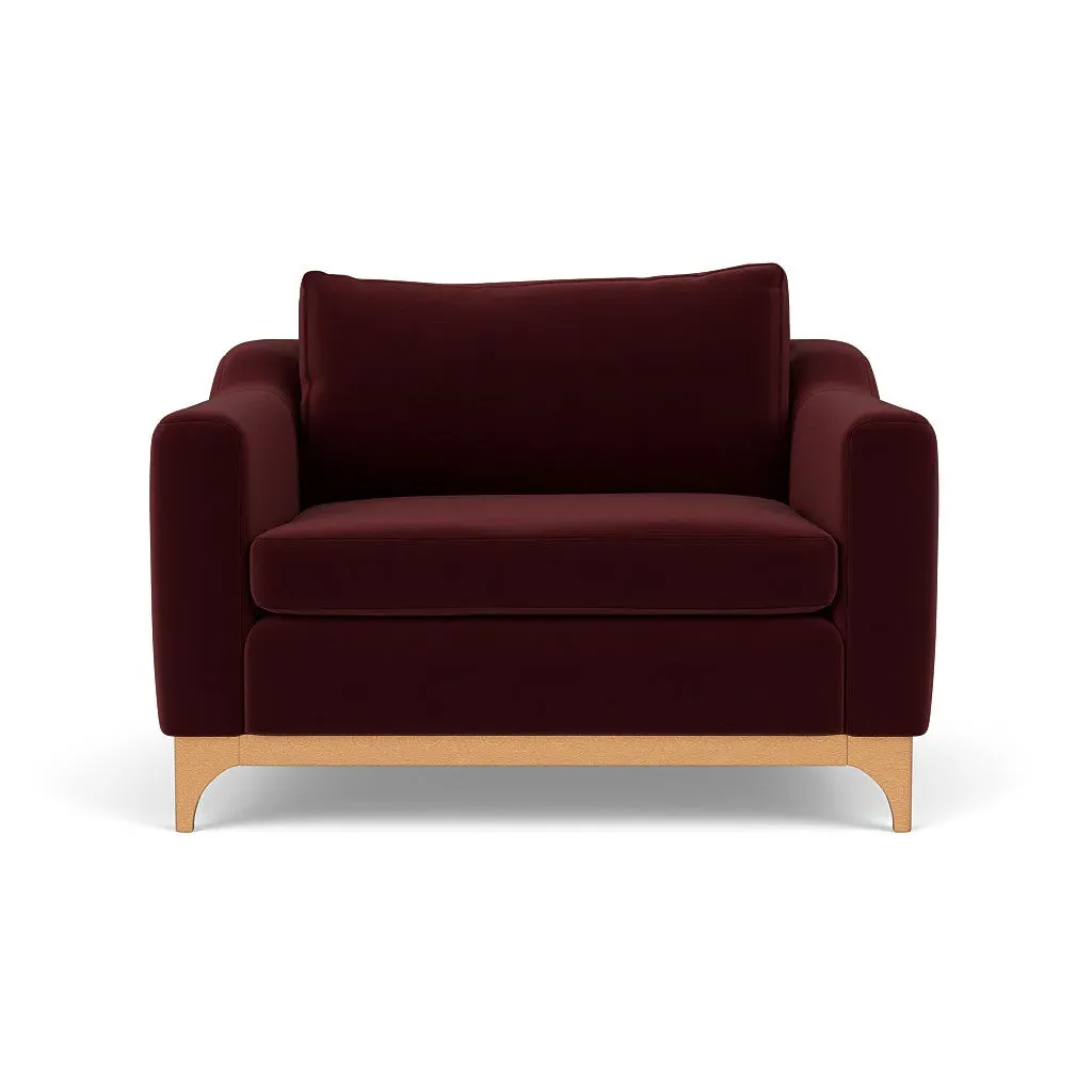 Love Seat - Dark Rosehip, Matt Velvet