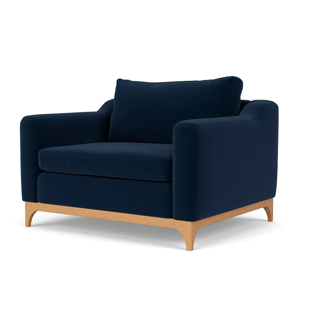 Love Seat - Deep Blue, Matt Velvet
