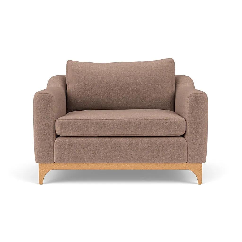 Love Seat - Dusky Rose, Eco Chenille image