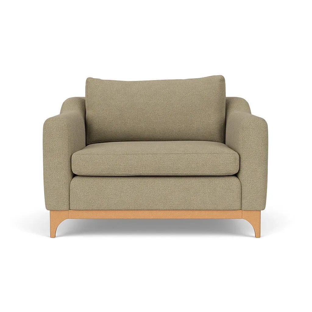 Watson Love Seat - Green Marl, House Weave by The Cotswold Company, alternate view