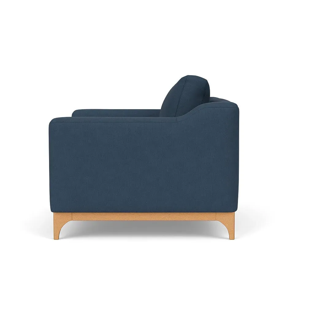 Love Seat - Indigo, House Linen Mix