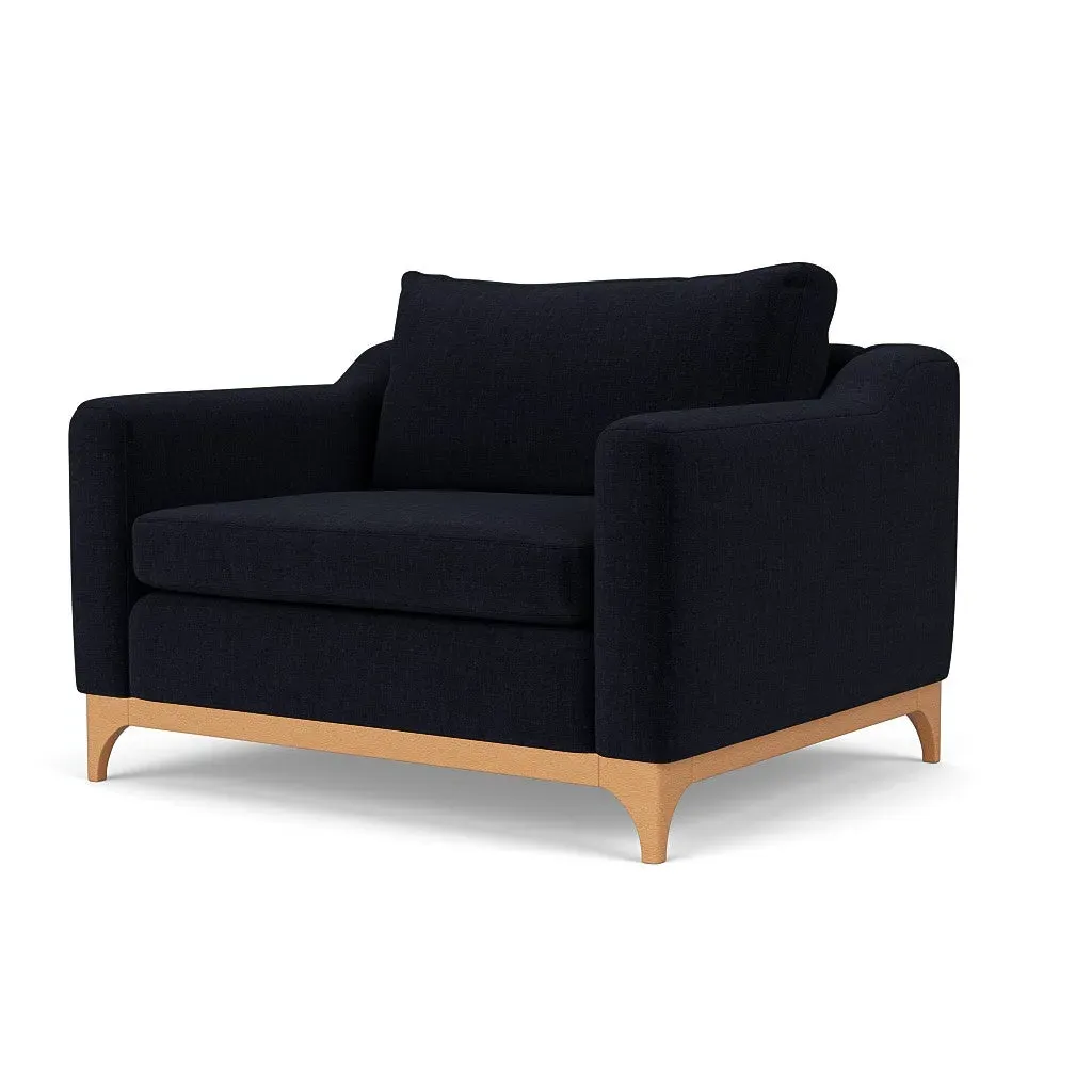 Love Seat - Ink, Eco Chenille