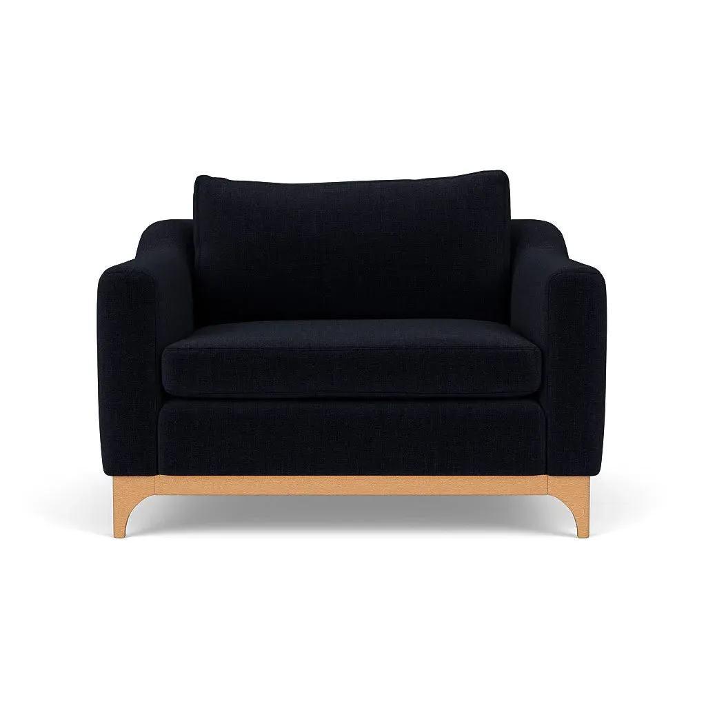 Love Seat - Ink, Eco Chenille