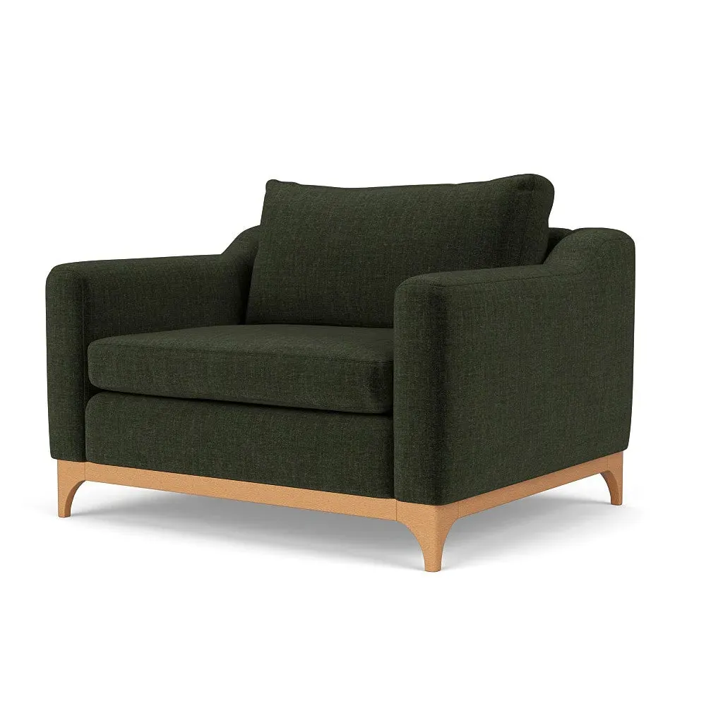 Love Seat - Moss, Eco Chenille