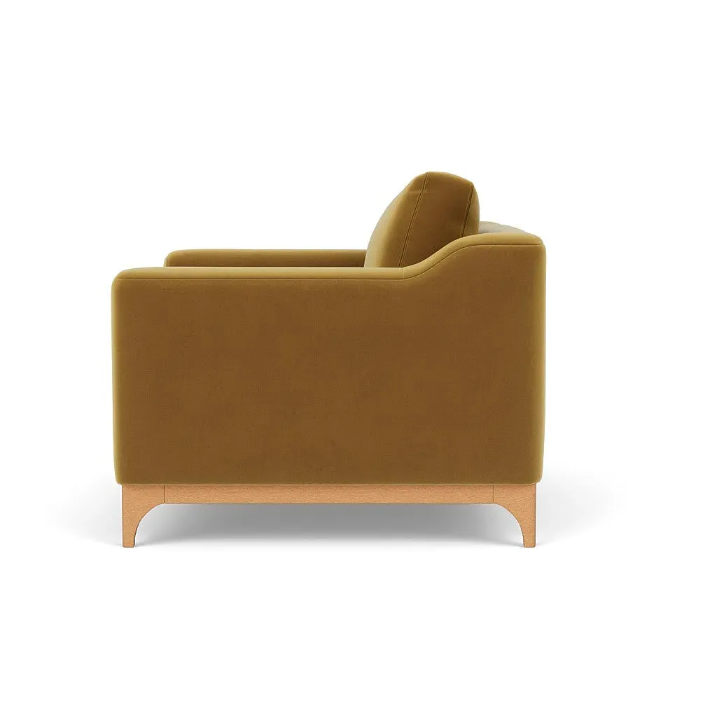 Love Seat - Mustard, Matt Velvet