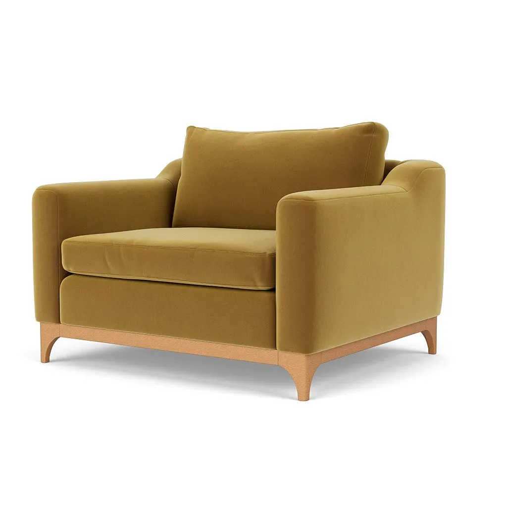 Love Seat - Mustard, Matt Velvet