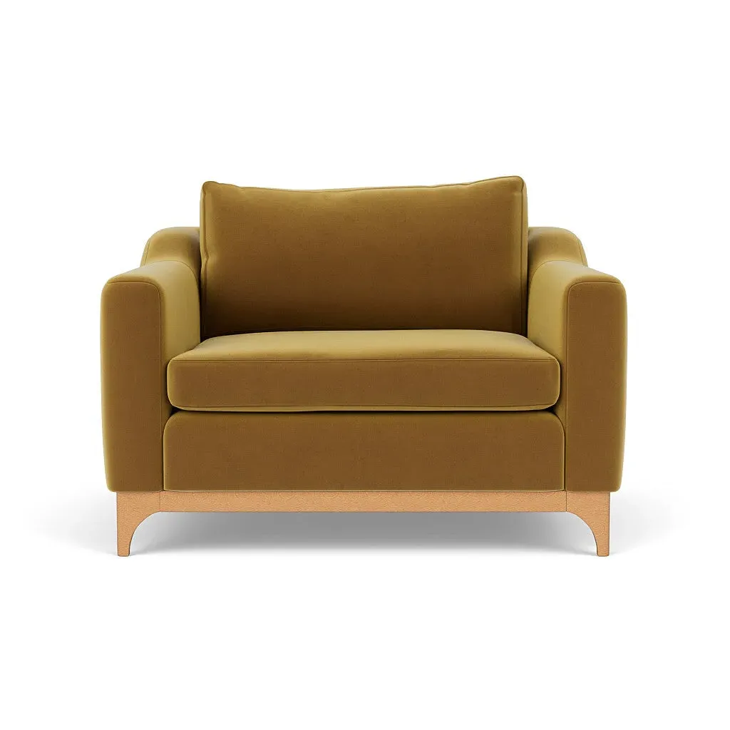 Love Seat - Mustard, Matt Velvet