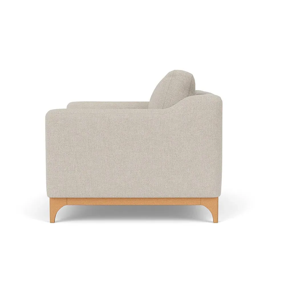 Love Seat - Natural, Aquaclean Oxford