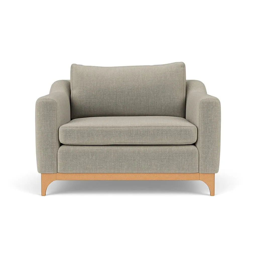 Love Seat - Natural, Eco Chenille