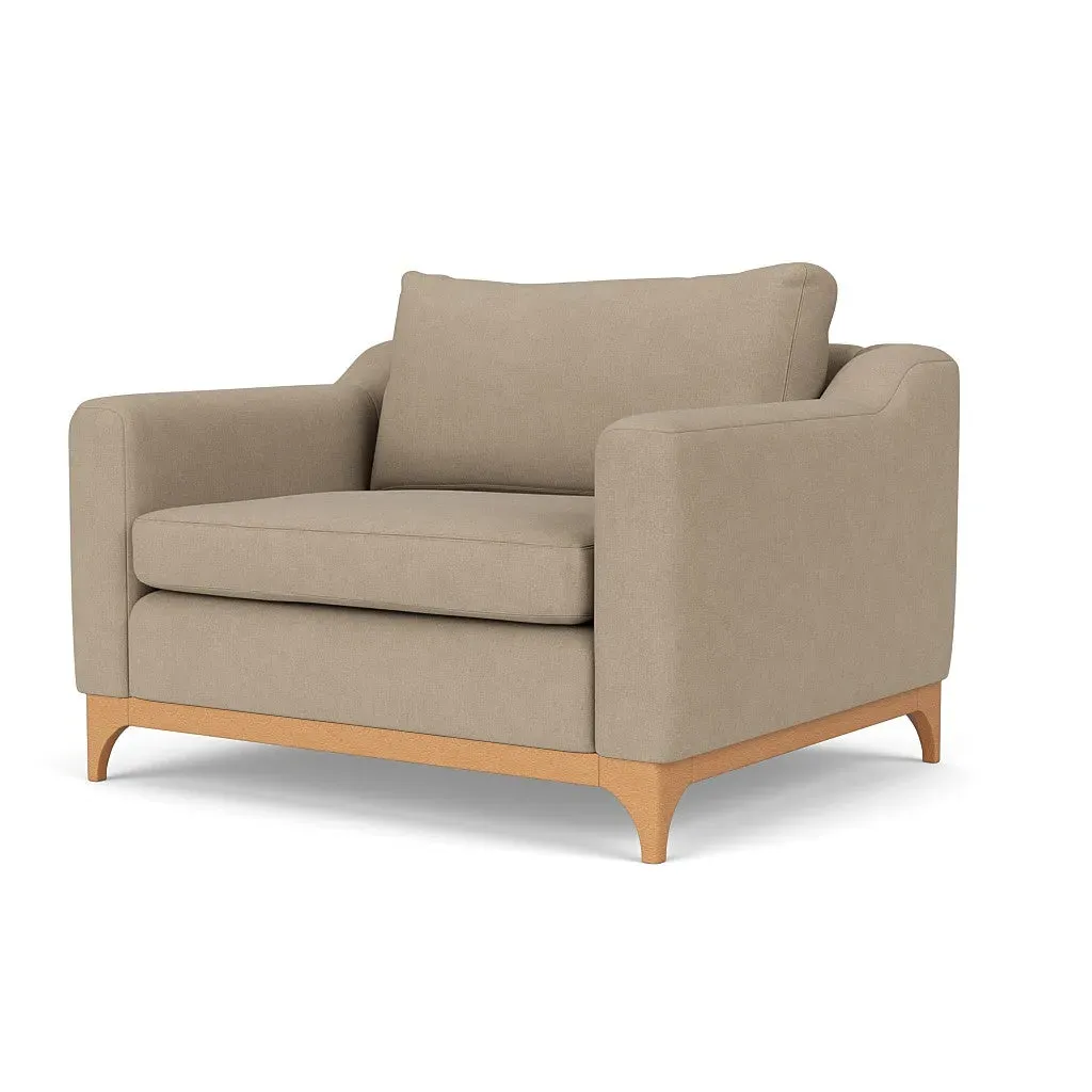 Love Seat - Natural, House Linen Mix