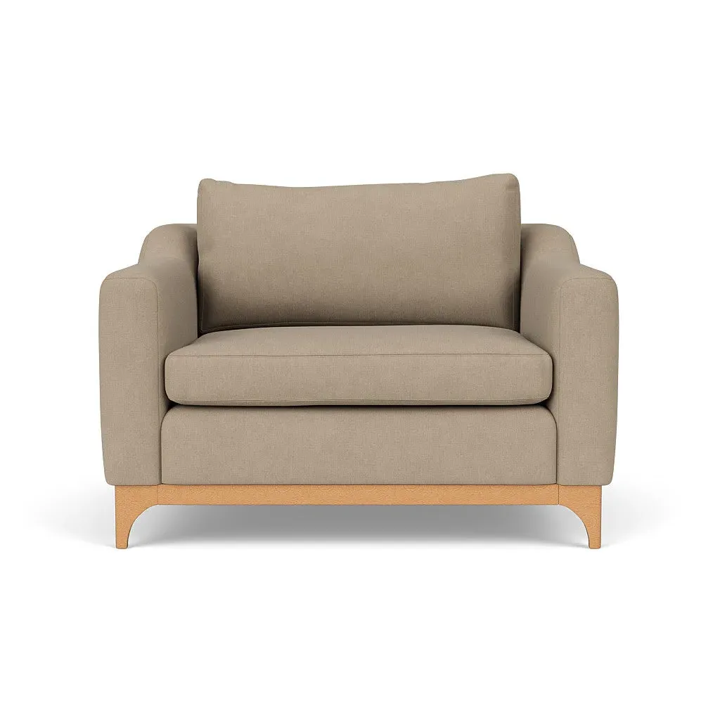 Love Seat - Natural, House Linen Mix