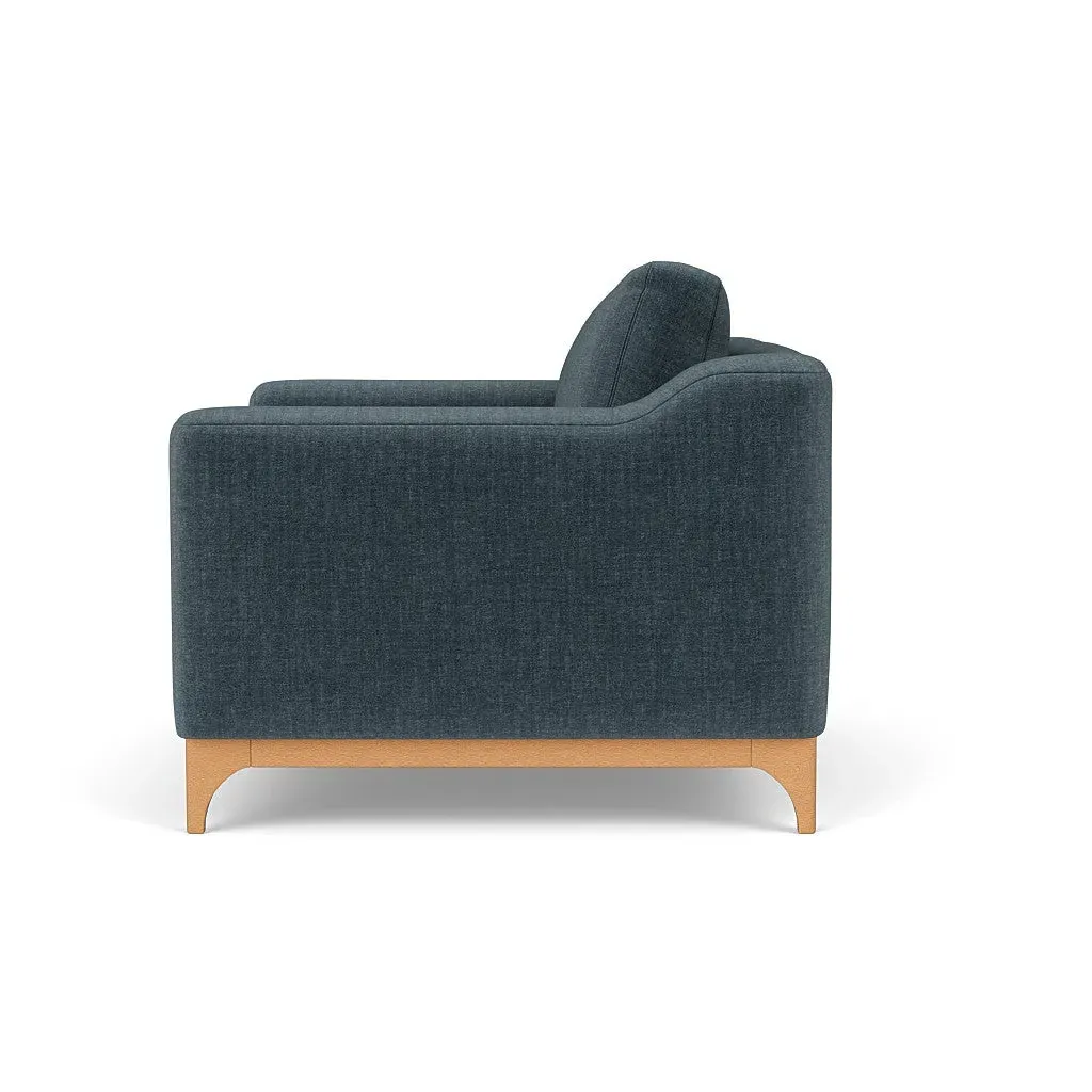 Love Seat - Teal, Eco Chenille