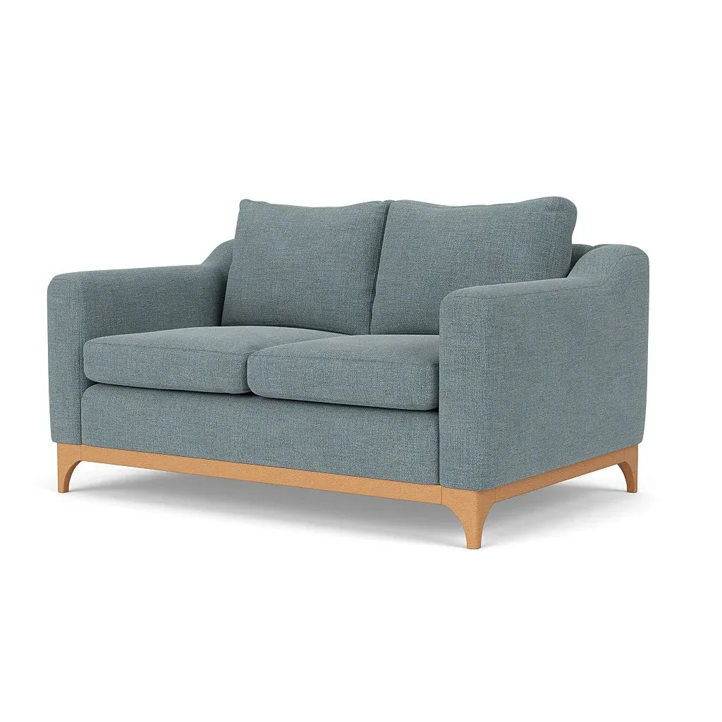 Watson 2-Seater Sofa - Teal Marl, Rustic Weave
